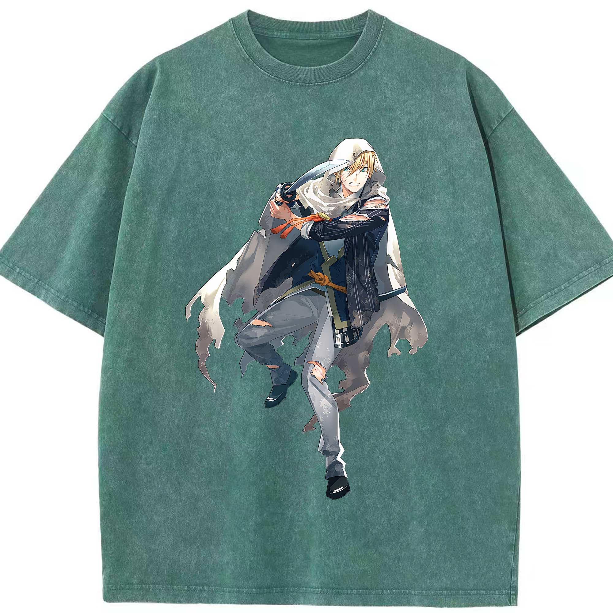 （画像用） 刀剣乱舞 Touken Ranbu 綿100% ヴィンテージ風 半袖Tシャツ（フロントプリント）